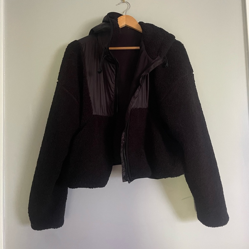 Black Teddy Fleece Jacket